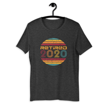 Load image into Gallery viewer, Fun Happily Retired Vintage 2020 Retro Retirement Short-Sleeve Unisex T-Shirt Gift